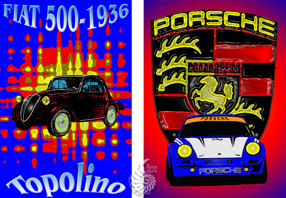 fiat topolino - porsche 911